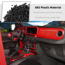 For 2024+ Jeep Wrangler JL & Gladiator JT 4-Door Version Interior Center Console Gear Shift Trim Cover Kit (14 pcs) RT-TCZ
