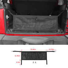 For 2007-2018 Jeep Wrangler JK 2 Door Rear Trunk Cargo Shielded Isolation Net Cover RT-TCZ