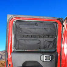 For Jeep Wrangler JK/JL/JT 4-Door Rear Window Storage Bag Organizer Black RT-TCZ