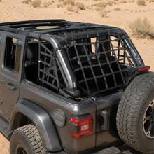 For 2018+ Jeep Wrangler JLU 4-Door Cargo Net, 3 Set Cargo Net Cover
