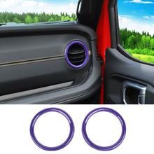 For 2024+ Jeep Wrangler JL & Gladiator JT Instrument Panel Air Conditioning Vent Trim Ring 2PCS Style A RT-TCZ