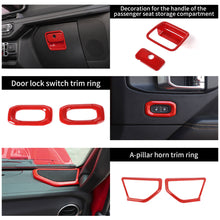 For 2018-2023 Jeep Wrangler JL / Gladiator JT 4 Door--47PCS Inner Center Console, Door, and Roof Cover Trim Kit Set RT-TCZ