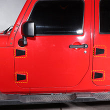 For 2007-2018 Jeep Wrangler JK 4-Door US Flag Door Hinge Cover Trim（8 pcs） RT-TCZ