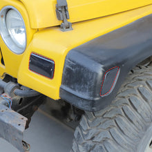 For 1997-2006 Jeep Wrangler TJ Front Bumper Signal Fender Side Marker Light Cover Accessories (4 pcs) RT-TCZ