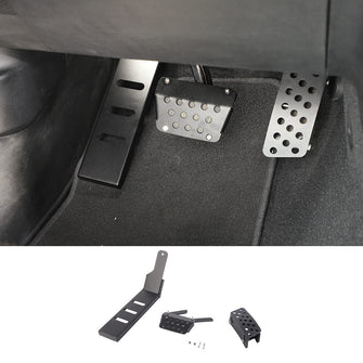 RT-TCZ Left Foot Rest & Gas Throttle Brake Pedal Cover Trim For Jeep Wrangler JL & Gladiator JT 18+ Accessories