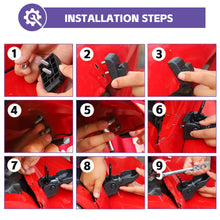 For 2007-2017 Jeep Wrangler JK Front Hood Locking Hood Latches Catch Buckle Black RT-TCZ