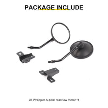 For 2007-2018 Jeep Wrangler JK Side Mirrors Doorless A-Pillar Mount Rear View Mirror (2 pcs) RT-TCZ