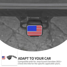 2" Trailer Hitch Cover with American Flag – Patriotic Tow Hitch Plug Insert Cap for 2 Inch Receivers, Fits Most Vehicles RT-TCZ