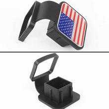 2" Trailer Hitch Cover with American Flag – Patriotic Tow Hitch Plug Insert Cap for 2 Inch Receivers, Fits Most Vehicles RT-TCZ