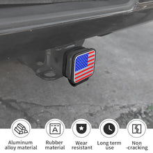2" Trailer Hitch Cover with American Flag – Patriotic Tow Hitch Plug Insert Cap for 2 Inch Receivers, Fits Most Vehicles RT-TCZ