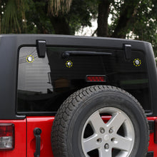 For 2007- 2018 Jeep Wrangler JK Chrome Tailgate Rear Glass Door Decor Cover Trim（2 pcs） RT-TCZ
