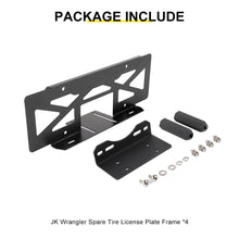 For Jeep Wrangler JK TJ Rear Tailgate Spare Tire License Plate Holder Accessories RT-TCZ