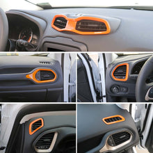 For 2016+ Jeep Renegade Dashboard Air Outlet Vent & Center Air Vent Outlet Cover Trim RT-TCZ