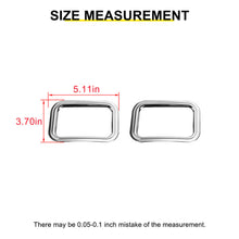 For 2007-2018 Jeep Wrangler JK Exterior Rear Fog Light Frame Trim Ring Cover (2 pcs) RT-TCZ