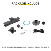 For 2024+ Jeep Wrangler JL & Gladiator JT Center Console Magnetic Wireless Charging Phone Mount Holder (6 pcs) RT-TCZ