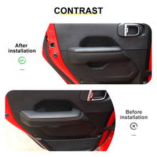 For 2018+ Jeep Wrangler JL & Gladiator JT Innet Door Armrest Handle Panel Guard Cover Decor Trim (4 pcs) RT-TCZ