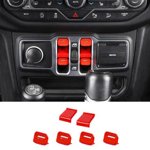 For 2018+ Jeep Wrangler JL/Gladiator JT Window Switch Button Cover & Window Lift Switch Button Trim RT-TCZ