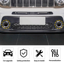For 2019+ Jeep Renegade Front Fog Light Lamp Covers Trim Decor Smoked Black RT-TCZ