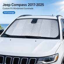 For 2017+ Jeep Compass Windshield Sunshade, Front Window Sun Shade Foldable Sun Visor Sunscreen RT-TCZ