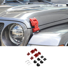 For 2007+ Jeep Wrangler JK JL & Gladiator JT Stainless Steel Hood Latches Hood Lock Catch Kit RT-TCZ