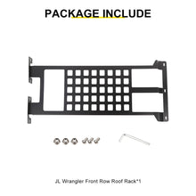 For 2018+ Jeep Wrangler JL & Gladiator JT Iron Car Front Roof Storage Rack Cargo Carrier RT-TCZ