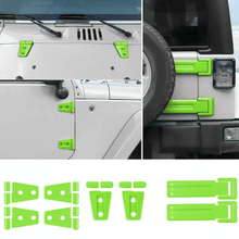 For 2007-2018 Jeep Wrangler JK 2-Door/Hood/Tailgate Hinge Trim Cover (8 pcs) RT-TCZ