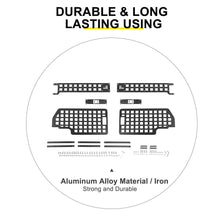 For Jeep Wrangler JK JL Exterior Front Door Exterior Molle Panel Storage Rack System Accessories (4 pcs) RT-TCZ