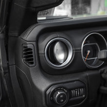 For 2018+ Jeep Wrangler JL / Gladiator JT 4 x Dashboard Air Conditioning Vent Trim Cover Aluminium Alloy RT-TCZ