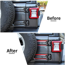 For 2018+ Jeep Wrangler JL JLU Aluminum Tailgate Hinge U-shaped Decorative Strip Cover Trim RT-TCZ