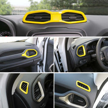 For 2016+ Jeep Renegade Dashboard Air Outlet Vent & Center Air Vent Outlet Cover Trim RT-TCZ