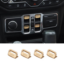 For 2018+ Jeep Wrangler JL JLU & Gladiator JT Aluminum Alloy Window Control Switch Cover Trim RT-TCZ