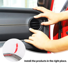 For 2024+ Jeep Wrangler JL & Gladiator JT Instrument Panel Air Conditioning Vent Trim Ring 2PCS Style A RT-TCZ