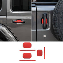 For 2018+ Jeep Wrangler JL 2-Door Version Exterior Door Handle Bowl Sticker Trim Cover (3 pcs) RT-TCZ