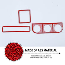 For 2011-17 Jeep Wrangler JK Air Conditioner Emergency Light Switch Trim Cover RT-TCZ