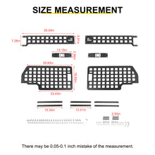 For Jeep Wrangler JK JL Exterior Front Door Exterior Molle Panel Storage Rack System Accessories (4 pcs) RT-TCZ