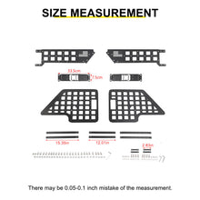 For Jeep Wrangler JK JL Front Rear Door Mount Molle Panel Storage Foot Peg Kit Bracket Accessories RT-TCZ