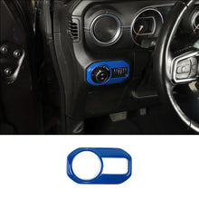 For 2018+ Jeep Wrangler JL JLU & Gladiator JT Car Headlight Lamp Switch Button Decoration Cover Trim RT-TCZ