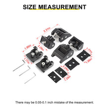 For Jeep Wrangler JK JL JT Exterior Engine Hood Buckle Anti-Theft Cover Trim (2 pcs) RT-TCZ