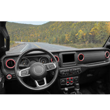 For 2018-2023 Jeep Wrangler JL & Gladiator JT Aluminum Air Vent & Center Console Control Trim Cover Kit（12 pcs） RT-TCZ
