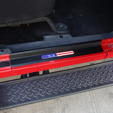 For Jeep Wrangler JK JKU 07-17 2/4Door Sill Threshold Protector Cover Entry Guard Strip Black (American Flag)