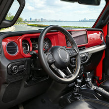 For 2024+ Jeep Wrangler JL & Gladiator JT Center Console Dashboard Gear Shift Bezel Trim Cover Kit (6 pcs) RT-TCZ