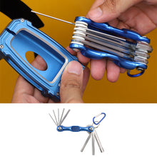 For Universal Car Folding Allen Key Portable Hex Wrench Tool Screwdriver Combination RT-TCZ