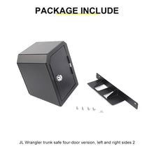 For 2024+ Jeep Wrangler JL 4-Door Version Interior Rear Cargo Safe Box Storage Combination Key Lock RT-TCZ