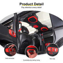 For 2018+ Jeep Wrangler JL Interior Car Door & A-pillar Horn Trim Cover Kit (21 pcs) RT-TCZ