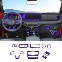 For 2024+ Jeep Wrangler JL & Gladiator JT Wheel Interior Console Dashboard Cover Trim Kit (11 pcs) RT-TCZ