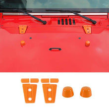 For 2007-2018 Jeep Wrangler JK Engine Hood Rubber Head Hood Hinge Cover Trim Kit (4 pcs) RT-TCZ