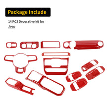 For 2024+ Jeep Wrangler JL & Gladiator JT 4-Door Version Interior Center Console Gear Shift Trim Cover Kit (14 pcs) RT-TCZ