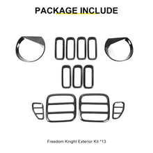 For 2016-2018 Jeep Renegade Exterior Front Headlight & Grille Insert & Rear Tail Light Cover Trim Kit (13 pcs) RT-TCZ