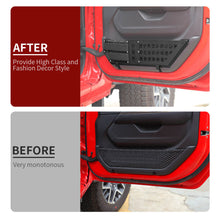 For 2018+ Jeep Wrangler JL/Gradiator JT Front Door Net Mount Pockets Storage Box Organizer RT-TCZ