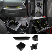 For 2011-2018 Jeep Wrangler JK Interior Center Console Armrest Storage Box Organizer Tray Insert RT-TCZ